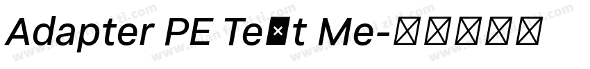 Adapter PE Text Me字体转换